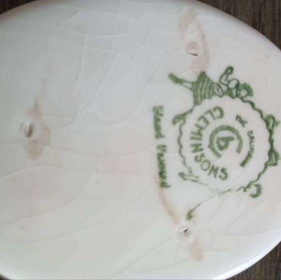 Vintage Cleminsons California Pottery Hand Painted Hanging Portrait Bridgerton - Picture 4 of 8